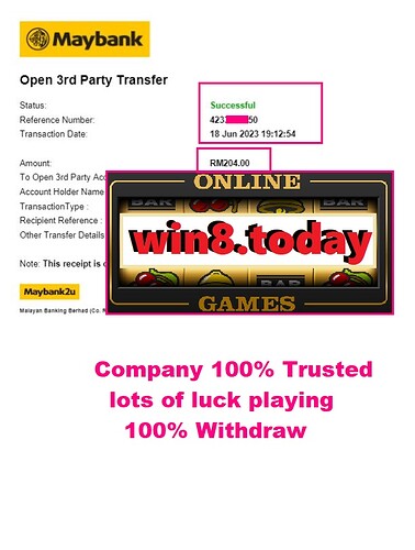 Exciting moment of winning 204.00 MYR on PUSSY888