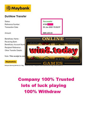 A lucky player celebrating their MYR1,400 jackpot win at Mega888 Casino