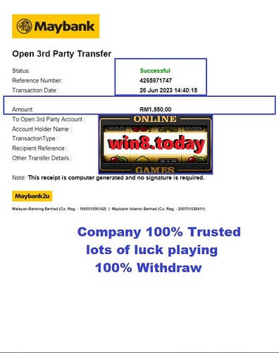 Big win at ACE333 slots from MYR150 to MYR1,550