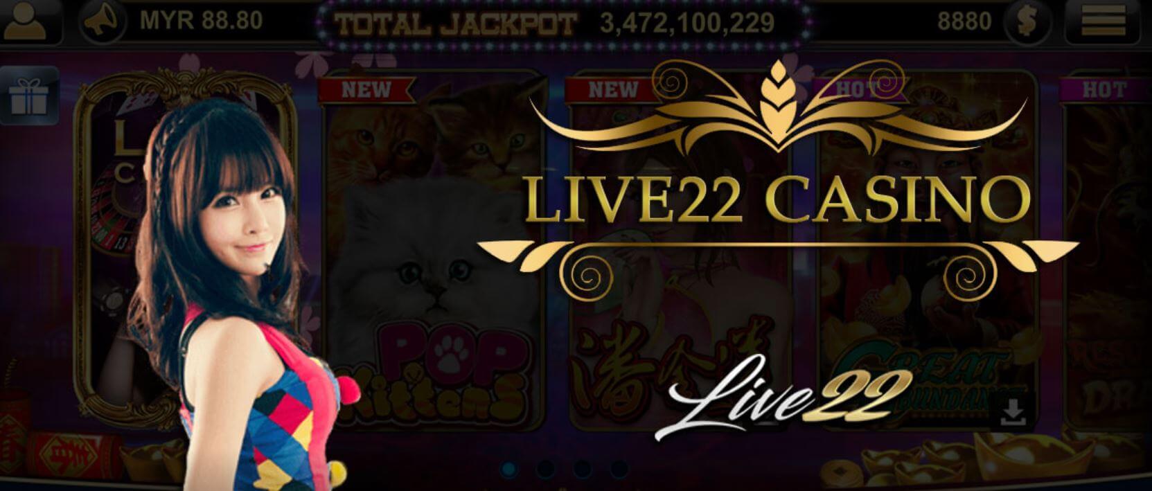 LIVE22 Game Interface - Play Real Money Online Casino Games